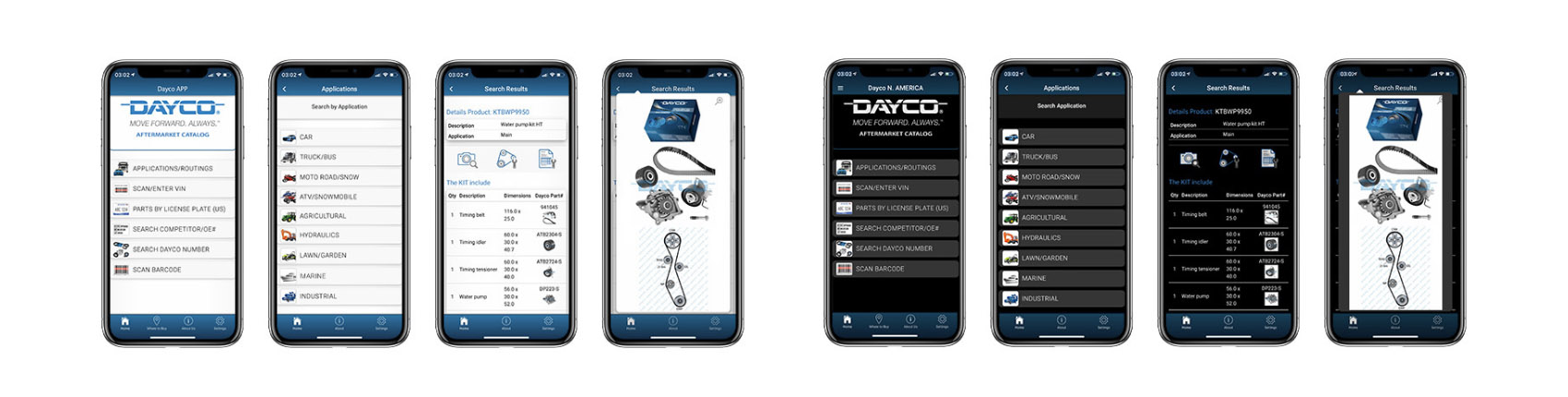 Dayco actualiza su app de catálogo a la nueva versión